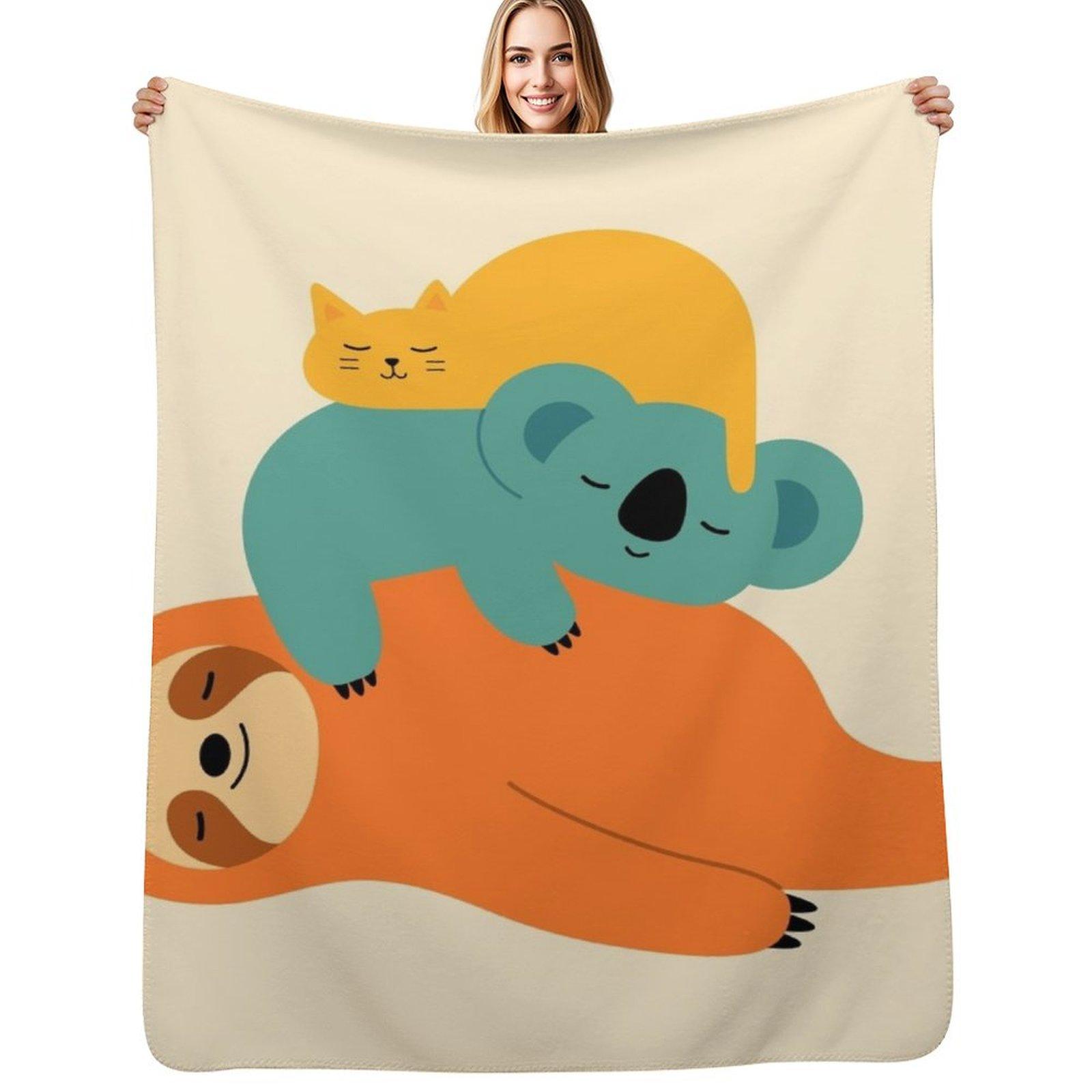 

Being Lazy Throw Blanket Soft Comfort Blanket for Reading Watching TV 102x76cm(40x30in)