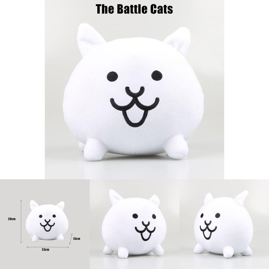 The Battle Cats Plyšová hračka Zvířecí panenka Měkká vycpaná Narozeninový dárek Pro děti