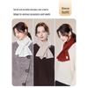 JIUMU Women's Pure Wool Cross Neck Scarf