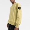 STONE ISLAND Compass Logo Long Sleeve Pullover Sweatshirt Men Sweatshirt Yellow 751563020-V0098