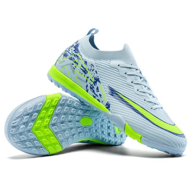 Unisex Professional Football Cleats AG Studs Soccer Boots Breathable Outdoor Lawn Training Sneakers