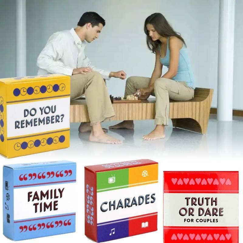 Zábavná hra Pravda nebo úkol pro páry Kartová hra Vzrušující rodinná zábava Zážitek