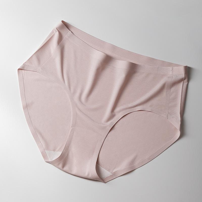 Women's Spring and Summer Cotton Anti Bacterial Extended High Waist Free Briefs