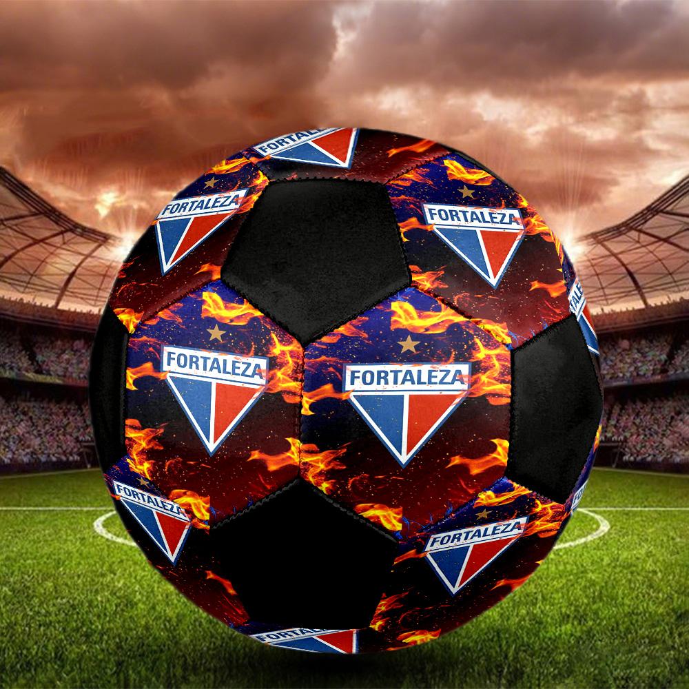 Fortaleza Indoor Soccer Ball Colorful All Ages Size 5 Machine Stitched PVC Competition Ready Durable High-Bounce