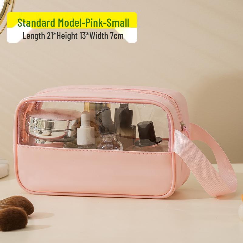 

Translucent Waterproof Portable Makeup Bag - Large Capacity for Travel Cosmetics