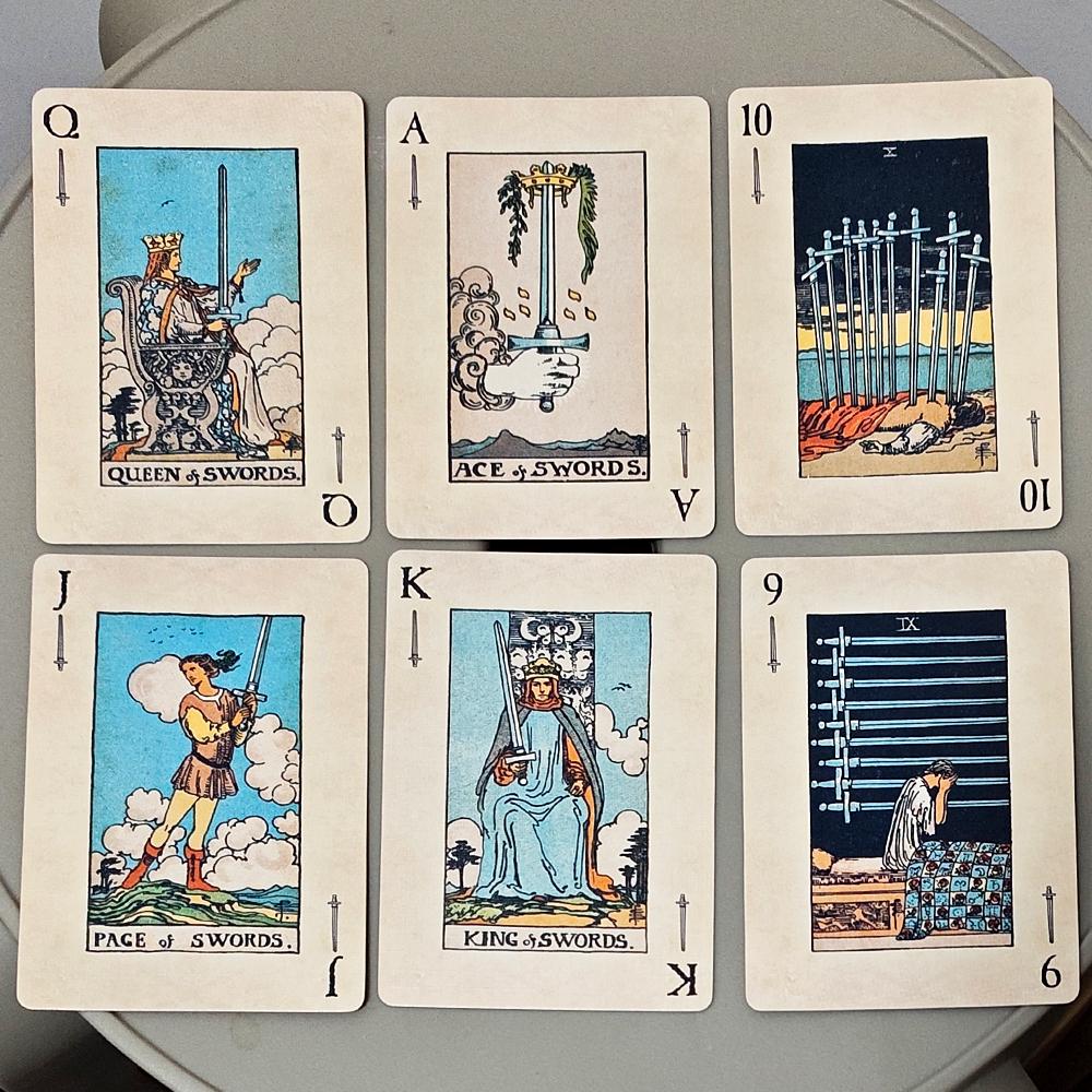 RWS Playing Card Deck 9x6cm 78-Card Poker Deck Illustrated Combines Tarot Playing Cards