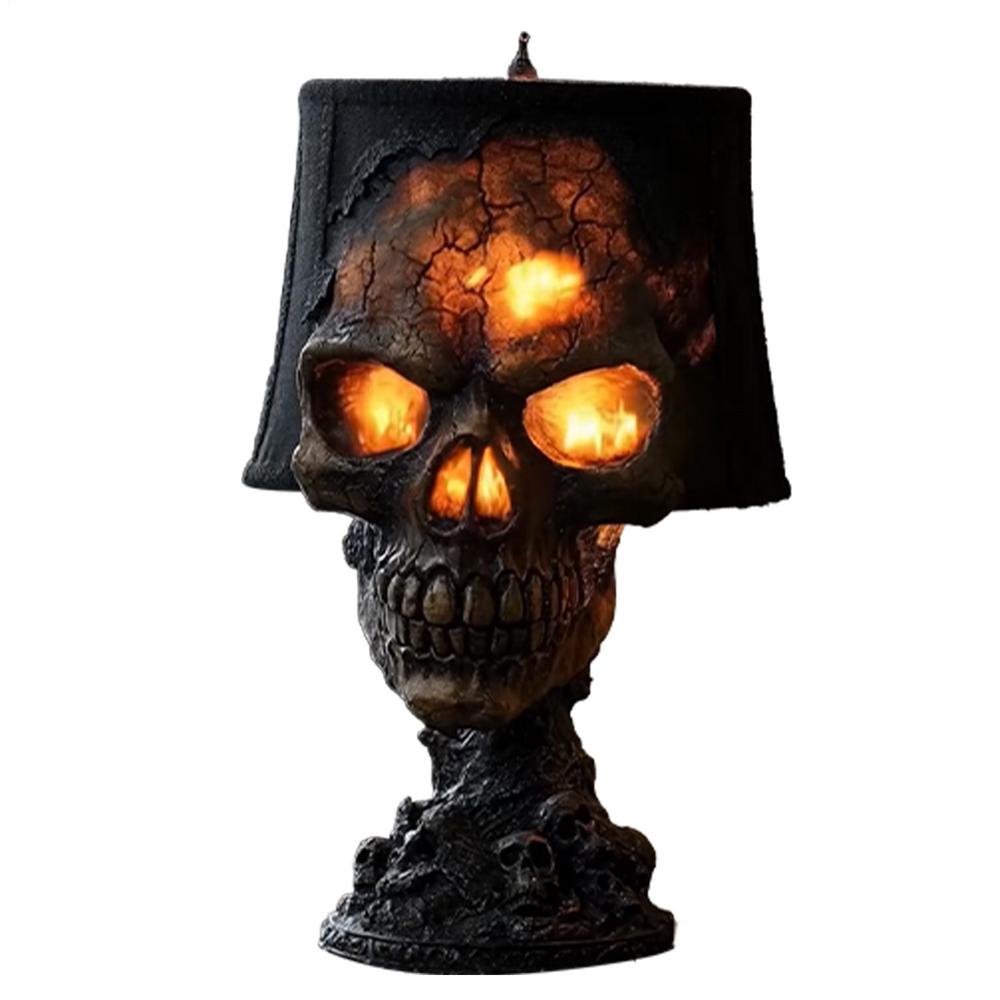 Halloween Gothic Skull Lamp volcanic Stone Skull Lamp Skeleton Halloween Decorations Skeleton Halloween Gothic Skull Lamp