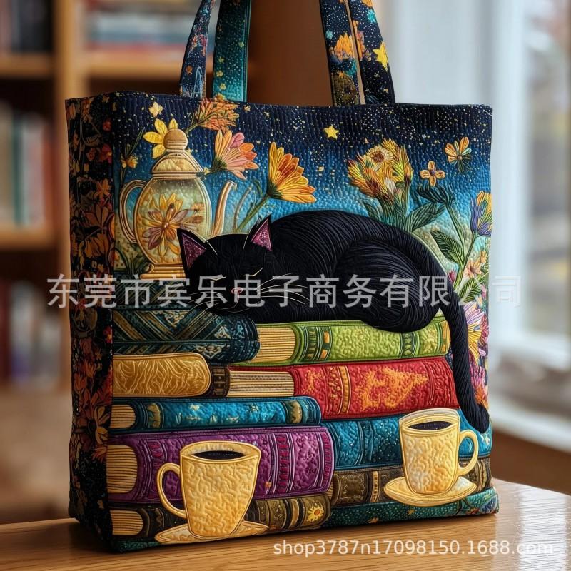 3D Printed Tote Bag Crossbody Women 600D Oxford Fabric Fashion Handbag