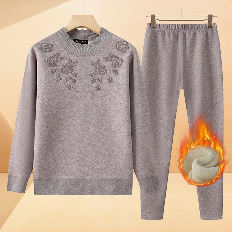 Yuzhaolin Women's Plush-Lined Thermal Underwear Set