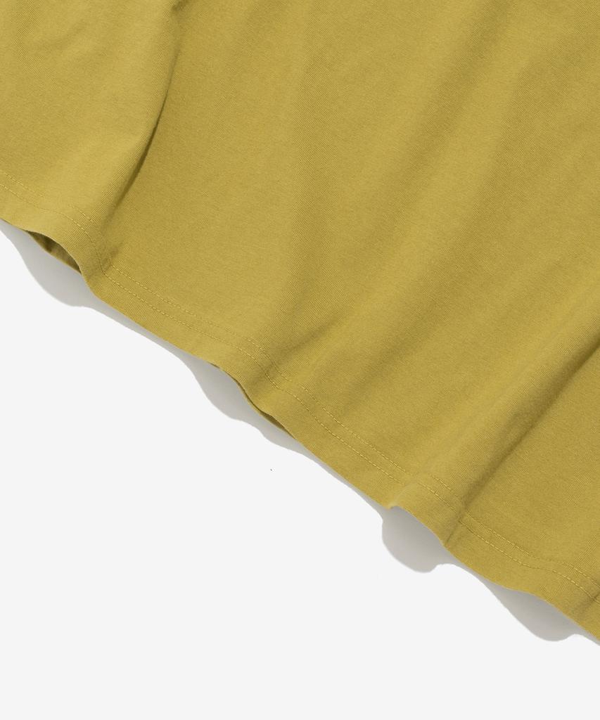 Wogseuaenko Layered Washed Short Sleeve T-Shirt (Mustard)