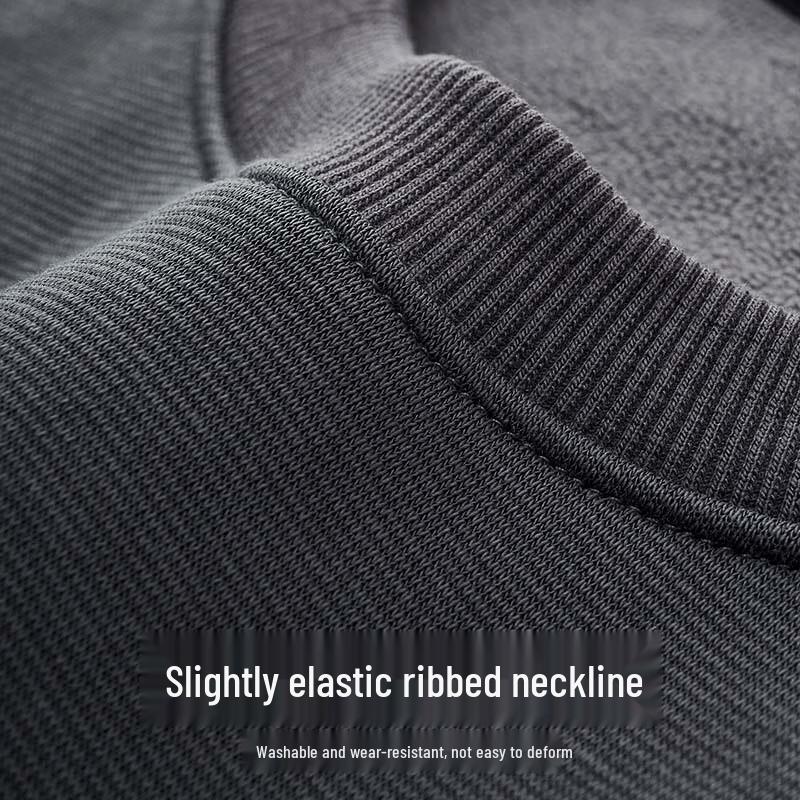 Septwolves Men's Antibacterial Fleece Crew Neck Sweatshirt