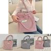 Fashionable Korean Style Plaid Double Pocket Shoulder Bag For Casual Daily Use