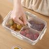 Food Storage Box with Lid And Handle Transparent Snack Organizer Moisture-proof Kitchen Container for Nuts Candies Biscuits Dried Fruits