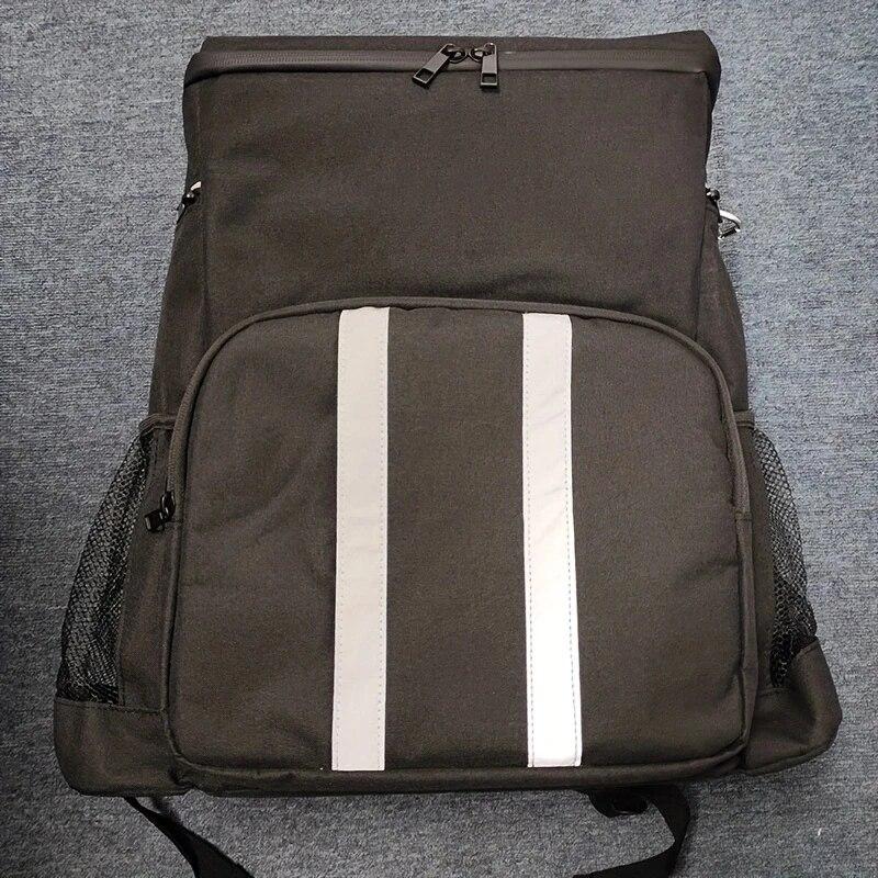 Пляжный рюкзак-холодильник изолированный герметичный мягкий сумка-холодильник для пикника кемпинга обеда пескозащитный водостойкий чёрный 3698₽