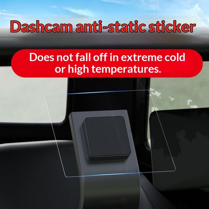 Effortless Installation Electrostatic PET Windshield Sticker For Dash Cams