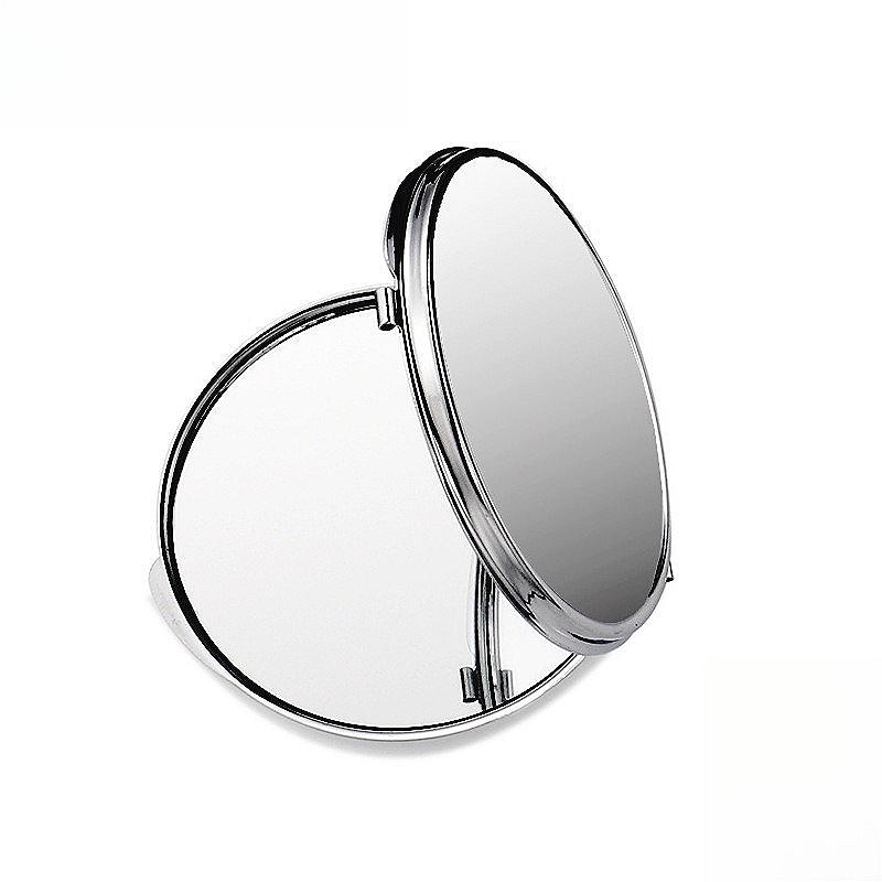 Stainless Steel Makeup Mirror Heart Square Round Shapes, Metal Vanity Mirror for Personal Use