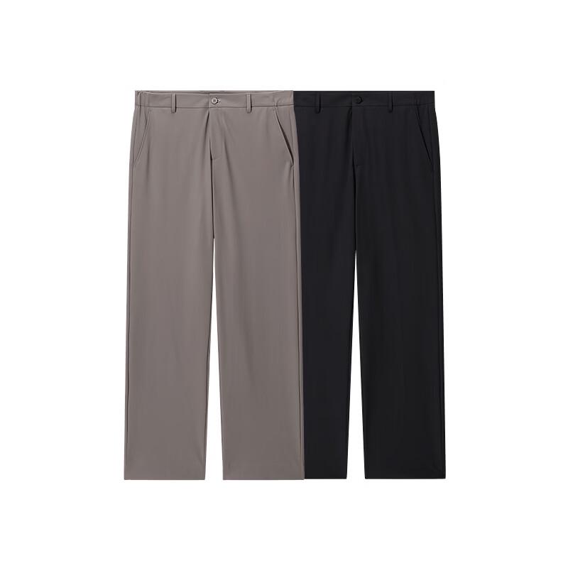 GXG Men's Mulberry Silk Blend Slim-Fit Trousers