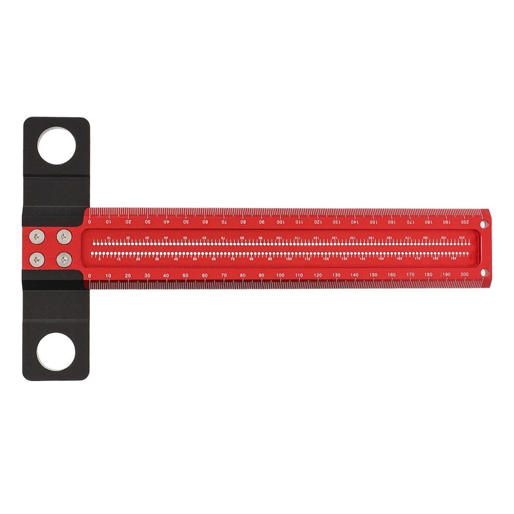 Clear Scale Carpenter Square Ruler Aluminum Alloy Precision Measuring Tool DIY Projects
