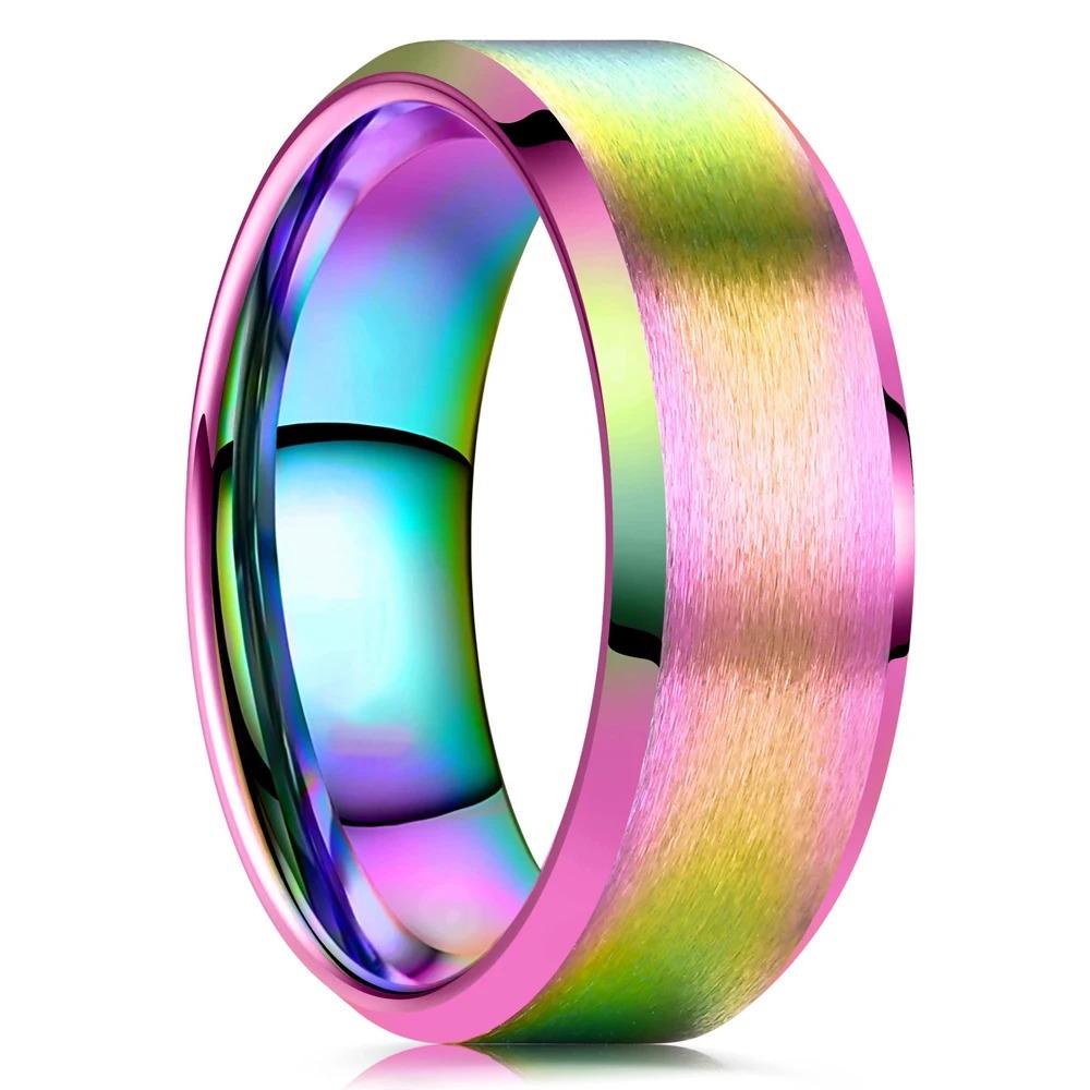 Fashion Men Ring Titanium Stainless Steel Rings For Men Matte Brushed Wedding Engagement Band Unisex  Gifts Drop Shipping