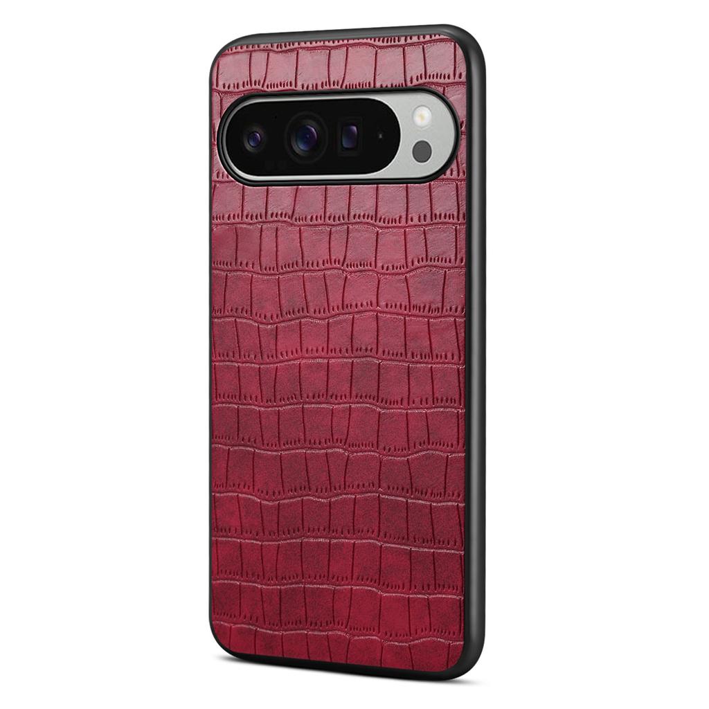 For Google Pixel 10 Pro XL Case Crocodile Texture Design Leather Slim Back Cover