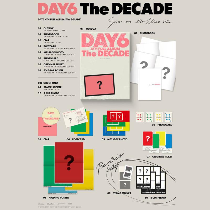 DAY6 The DECADE (SIX ON THE DICE Ver. / CITY DAYS Ver.)
