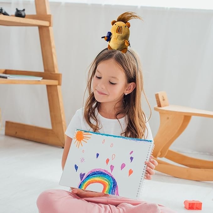 [Sotine] Capybara Headband, Funny Plush Hairclip