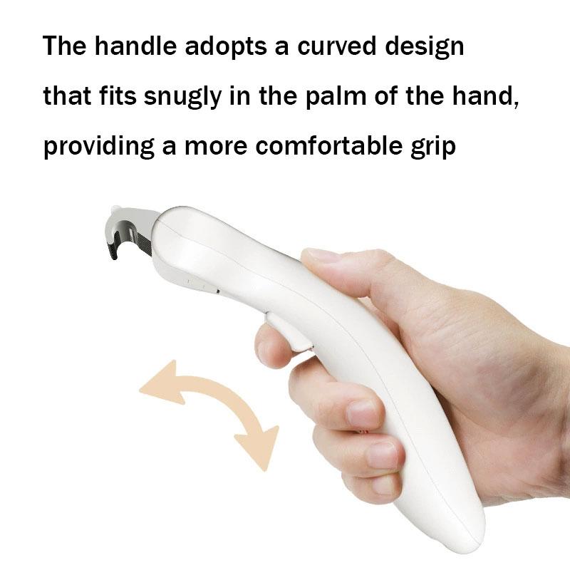 One-Click Pet Hair Knot Comb Curved Handle Dogs Cats Hair Removal Brush Stainless Steel Blade Puppy Grooming Comb Pets Supplies