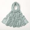 Autumn new solid color hot-selling Malay Indonesian cotton headscarf, monochrome wide-brimmed thin Modal breathable scarf