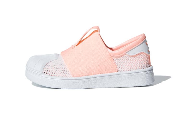 

Adidas Originals Abrasion Resistant Low top Toddler Shoes Pink White Infant And Toddler CG6585 26.5