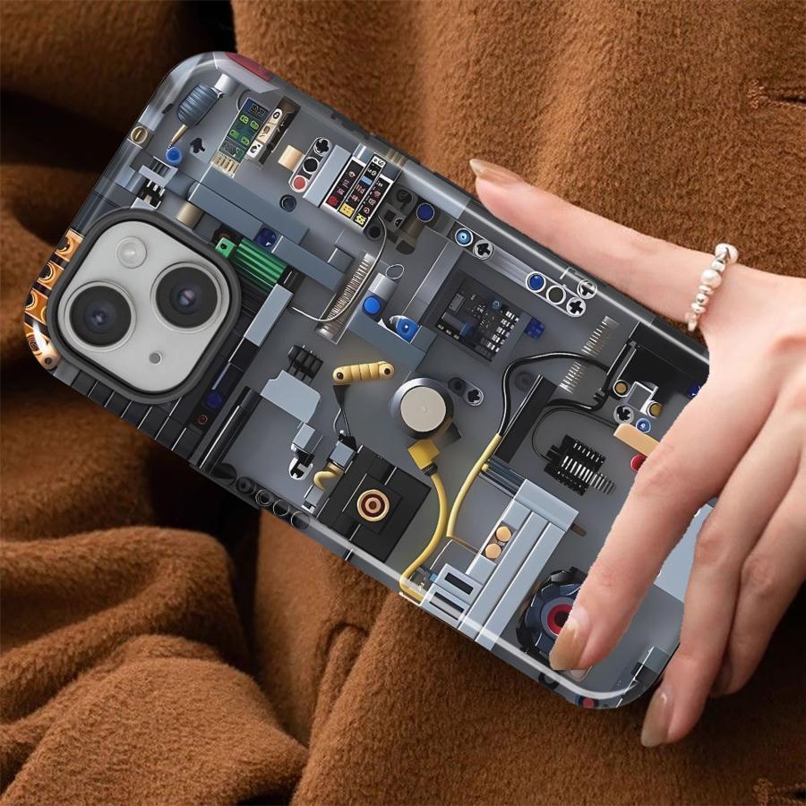 Handyhülle für Apple iPhone 17 Air 11 Plus 16 XS XR 13 14 15 16e 12 Pro Max Weiche Hülle Capa Schaltkreisstrukturdiagramm