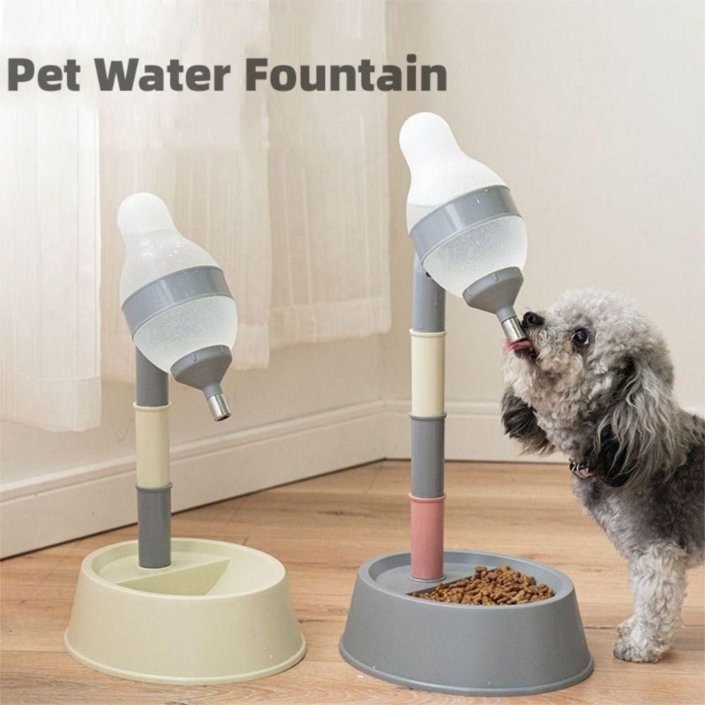 Height-adjustable Pet Water Dispenser Multifunctional Pet Licking New Dog Drinking