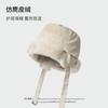 Imitation Rabbit Fur Big Head Circumference Bucket Hat Autumn and Winter Plush Versatile Show Small Face Warm Thickened Fashion Basin Hat