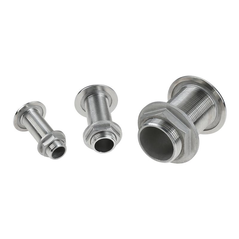316 Stainless Steel Boat Thru Hull Fitting Connector Water Outlet Drain Hose Joint Plumbing Fittings for Yachts Marine Hardware