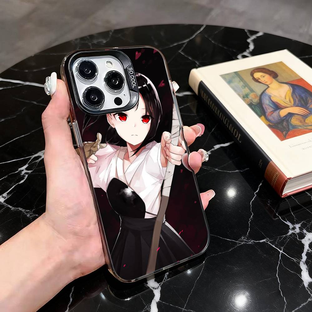 Kaguya Shinomiya Phone Case For iPhone 17,16,15,14,13,12,11 Plus,Pro Max,XS,Colorful Silver Black Cover