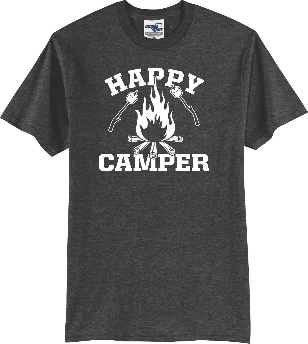 Happy Camper Campfire Marshmallows Funny Unisex T shirt (S-5X) M