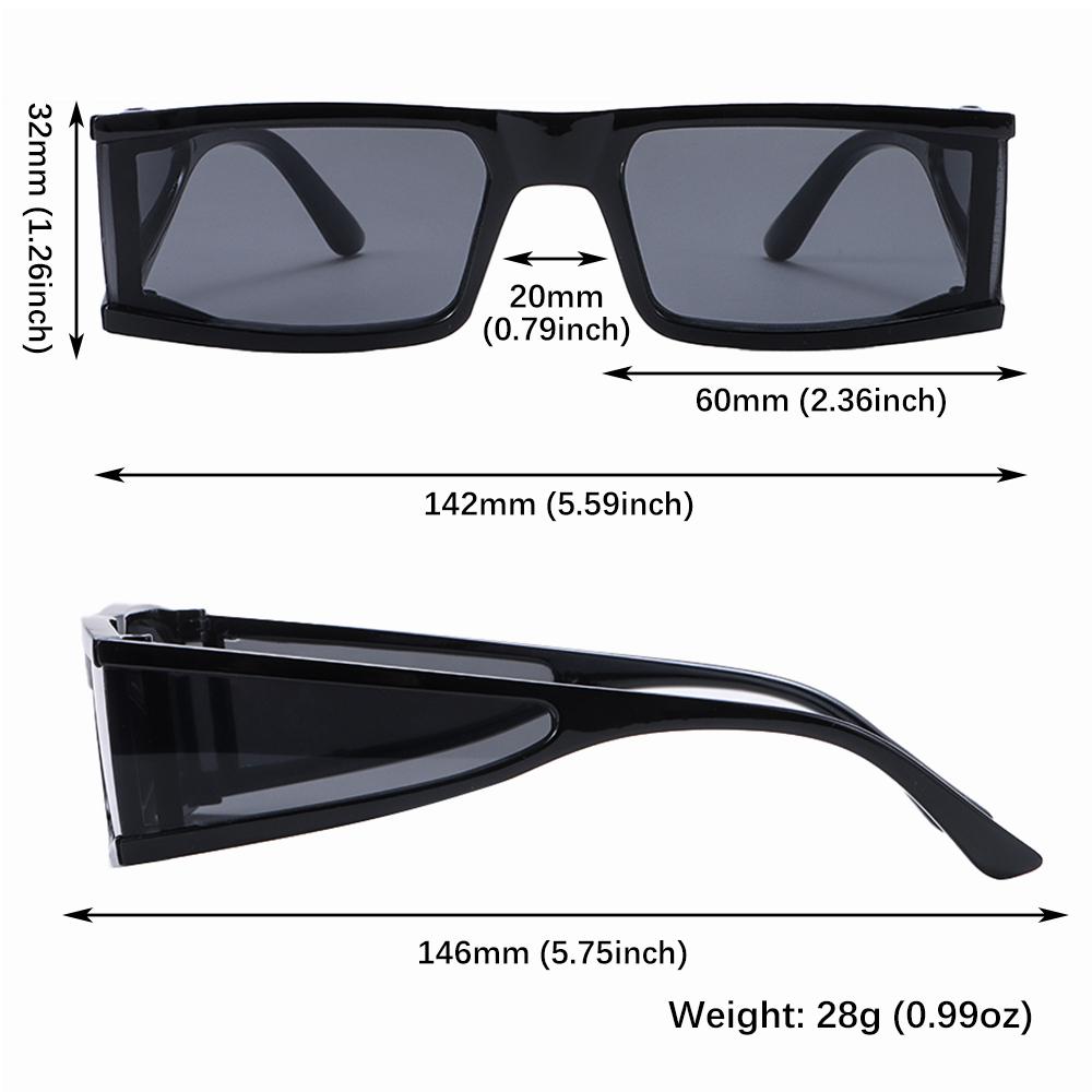 1Pc Brand Designer Small Sunglasses Punk Sunglasses for Women Fashion Retro Rectangle Sun Glasses UV400 Shades Eyewear Hot Sale