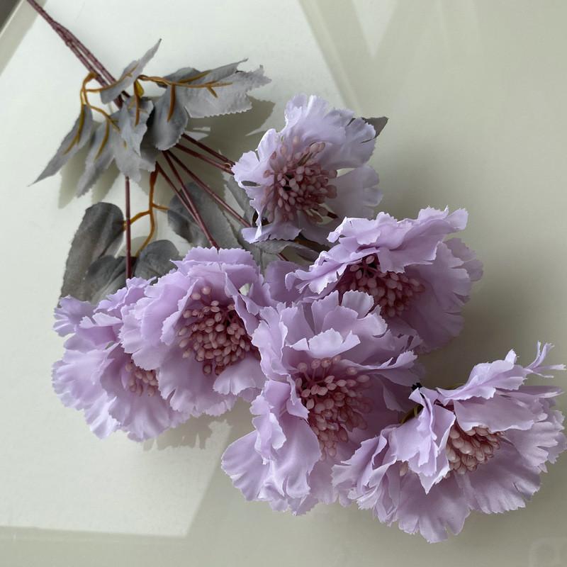 Flowers Silk Wedding 6 Branches Floral Arrangement Venue Home Decoration Gift