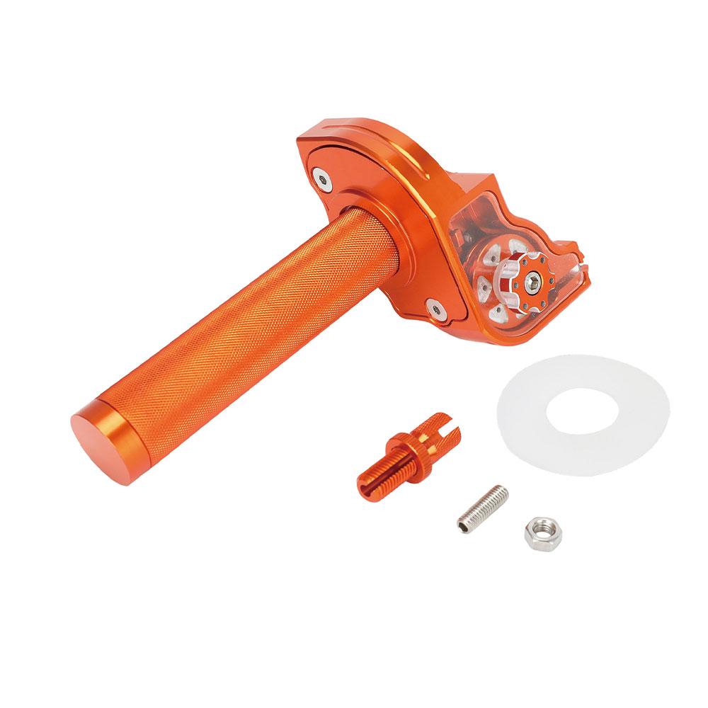 7/8''22mm Motorcycles Accelerator Handlebar Throttle Visible Twist Grip CNC Aluminum Universal For Dirt Pit Bike ATV Colorful Throttles 2