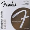 Phosphor Bronze Acoustic Guitar Strings, Ball End, Custom Light .011-.052