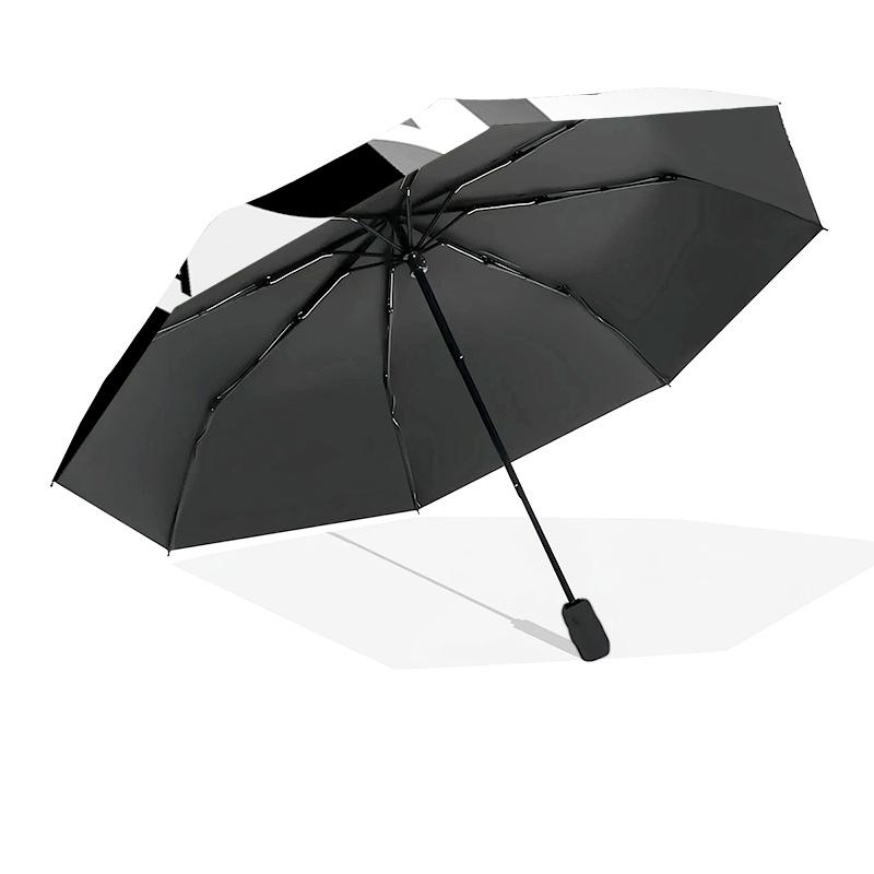 Football Club Emblem Printed Automatic Umbrella, 8-Frame for Travel, camping, Casual Umbrella, Essential Gift for  for family and friends