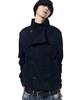 AAKAM High Neck Wrap Jacket (Black)