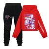 Children's Hooded Top And Pants Two-piece Tracksuit Set Long-sleeved Printed Clothing Set
