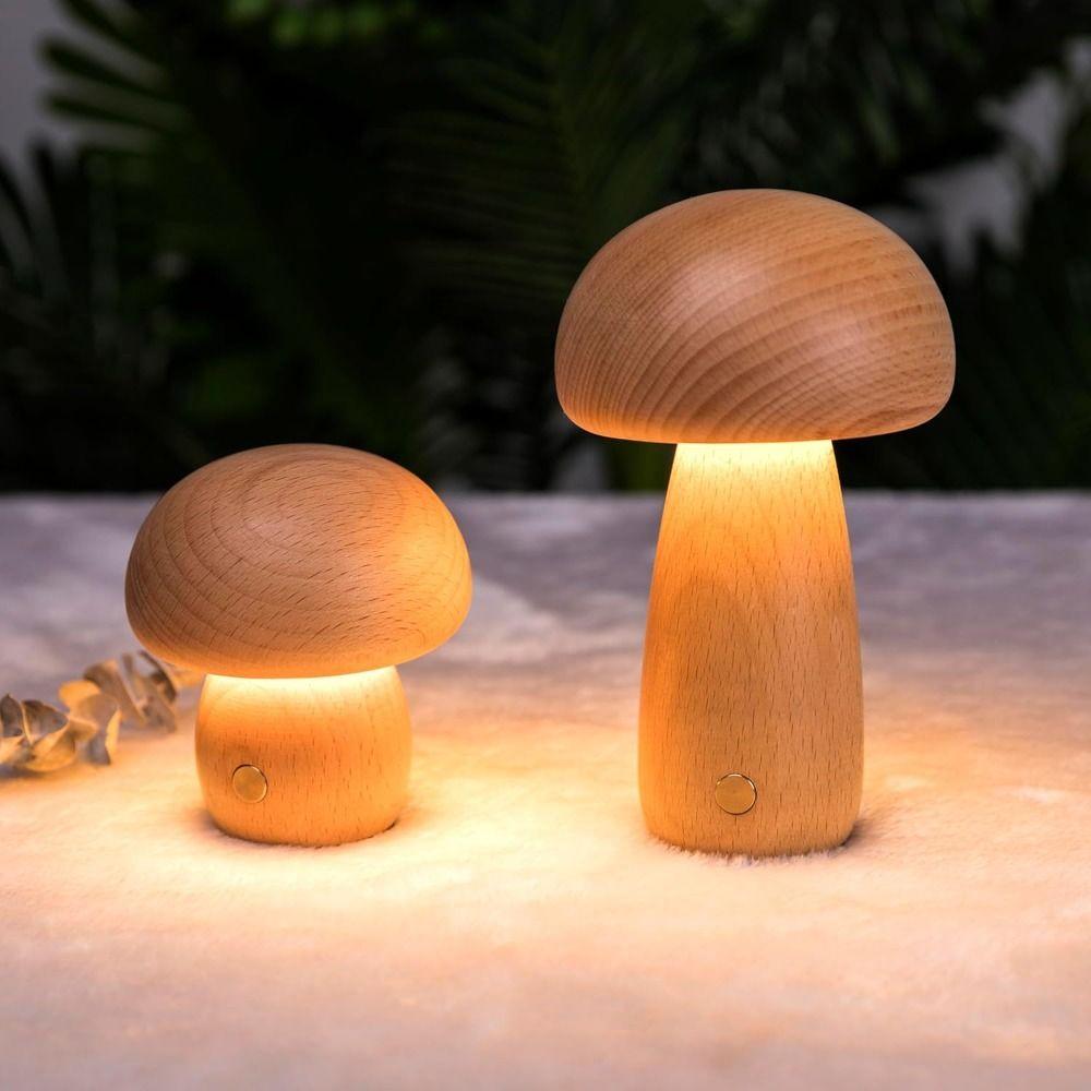 Wiederaufladbare LED-Pilz-Nachtlicht USB Dimmbares Nachtlicht Kreatives Geschenk Beistelllampe