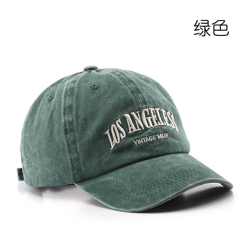 Autumn and Winter Baseball Cap Men's High-end Hat Men's Retro Washed Denim Old Trendy Brand Big Head Circumference Cap Women