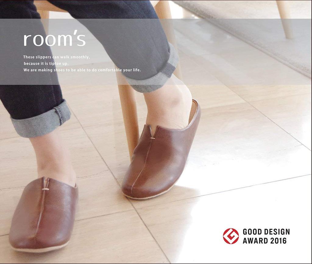 Room shoes designed for Simple design and comfortable Rooms size walking. fit. (camel, L)