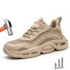 Men Safety Shoes Lightweight Steel Toe Work Shoes Men Indestructible Safety Boots Protective Work Sneakers Security Footwear