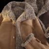 Men's High-End Lambswool Leather Motorcycle Jacket for Autumn/Winter
