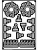 Ivana'sStylish and Trendy Beautifull Floral Type Mandala Design Henna Stencil Sticker (Temperary Tattoo) for Girls, Women and Kids (Comes for Two