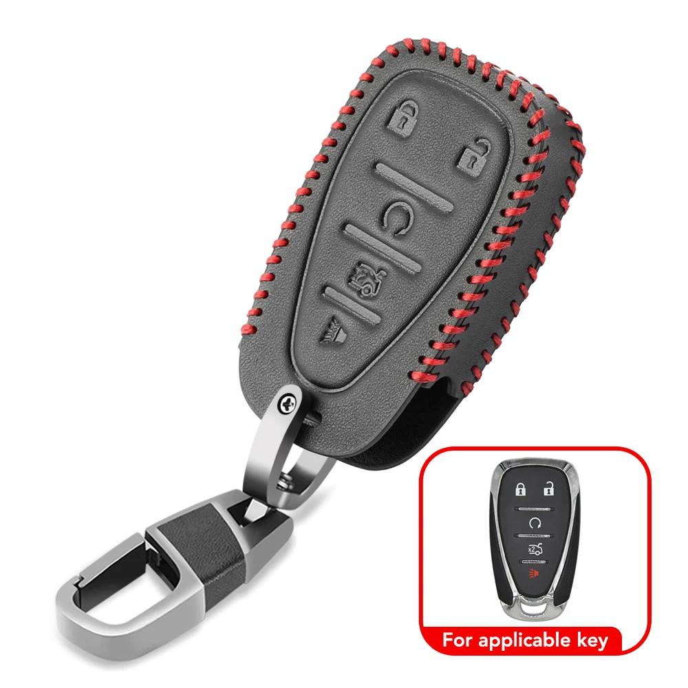

Чехол для автомобильного ключа, чехол-брелок для Chevrolet Cruze Spark Sonic Camaro Volt Bolt Trax Malibu Captiva Lacetti Aveo, 5 кнопок чёрный