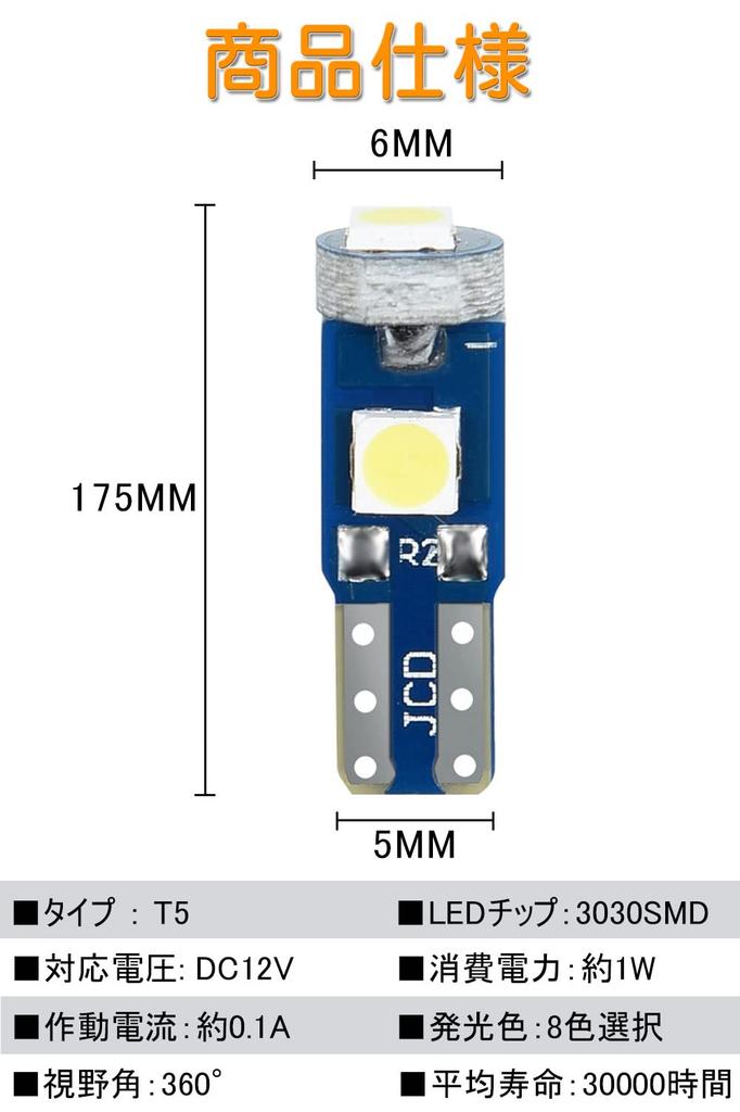 T5 LED meter bulb wedge bulb led t5 74 73